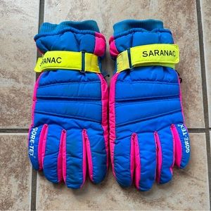 VTG Saranac GORE-TEX Unisex Gloves Ski Snowboard Neon Insulated Glove LRG Green